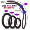 Penis Halkası Seti 4’lü Siyah