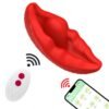 APP Kontrollü Klitoral Vibratör Kırmızı