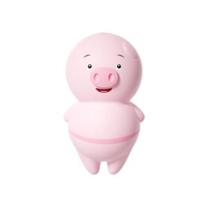 Sevimli Domuz Figür Dil Vibratör Pembe