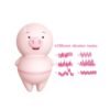 Sevimli Domuz Figür Dil Vibratör Pembe