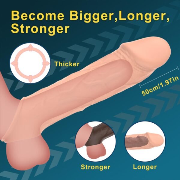 Titreşimli Uzaktan Kumandalı Penis Kılıfı