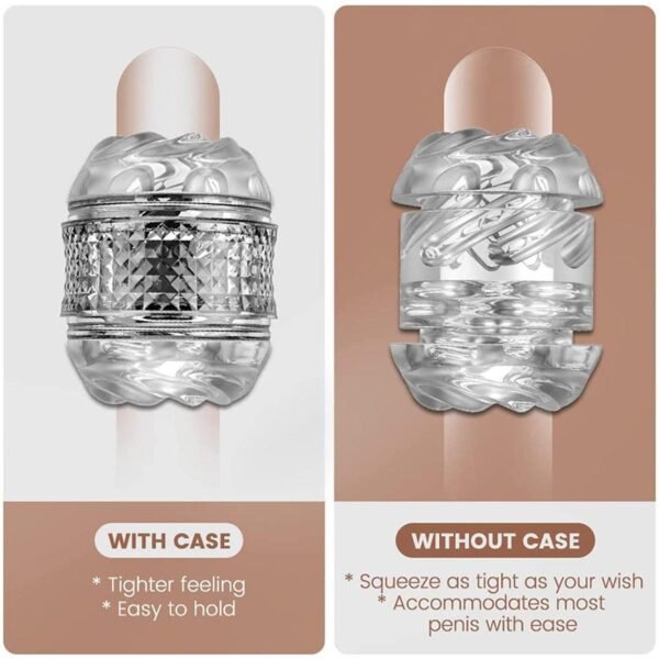 Şeffaf Spiral Mastürbatör Cup