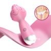 Çilek Başlıklı Mini Klitoral Masaj Vibratörü Pembe