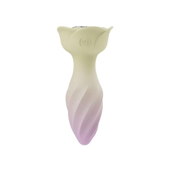 Akıllı Uygulama Kontrollü Çiçek Tasarımlı 360° Döner Vibratör – 10 Mod, Su Geçirmez, USB Şarjlı