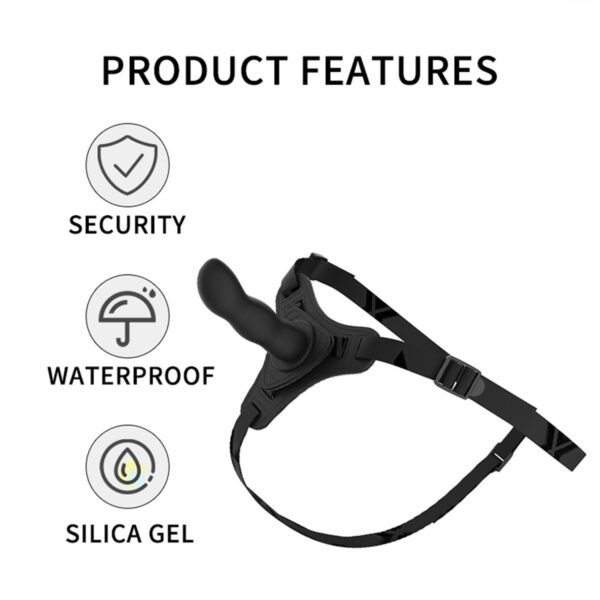 belden-baglamali-dildo-2945 Belden Bağlamalı Modern Dildo Siyah 12,5 cm