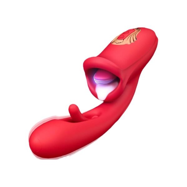 Çift Fonksiyonlu G Noktası ve Klitoris Uyarıcı Vibratör Kırmızı – 10 Modlu, Su Geçirmez Silikon, Şarjlı