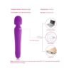 Çift Taraflı Wand Vibratör Mor