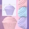 Cupcake Tasarımlı 5 Modlu Şarjlı Klitoral Uyarıcı Mor