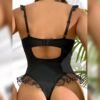 Dantel Bodysuit Siyah