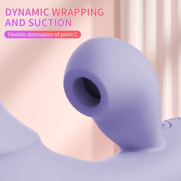 Emişli Curved Rabbit Vibratör Mor