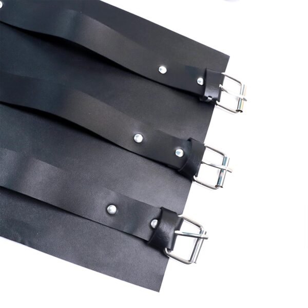 Siyah Deri Kol ve El Bağlama Harness Seti