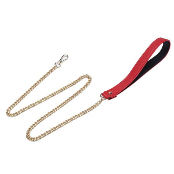 Fantezi Zincirli Tasma Kırmızı