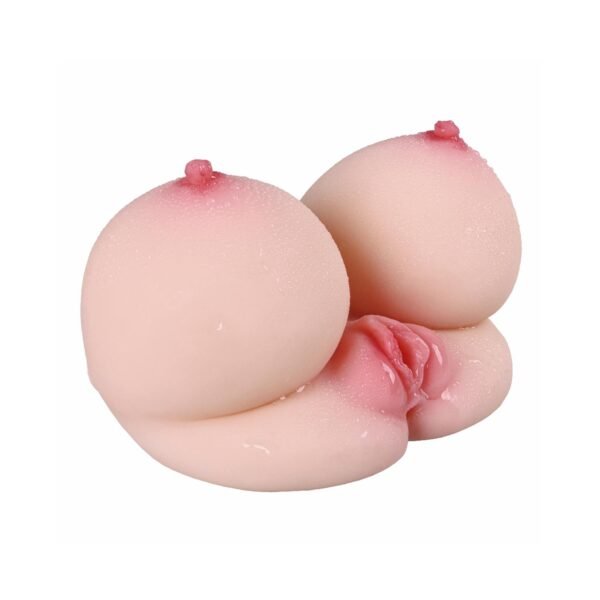 Gerçekçi Göğüs ve Vajina Mastürbatör – Yumuşak Silikon, Çift Kanallı, 2.3 Kg