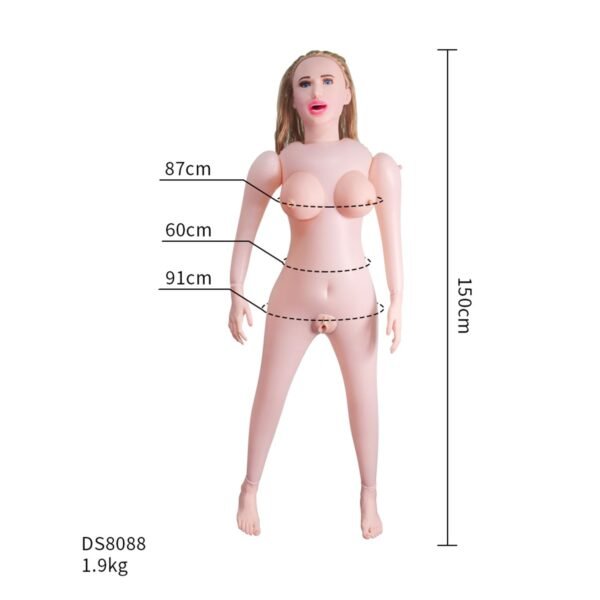 Gerçekçi Şişme Kadın Sarı Saçlı Kumral