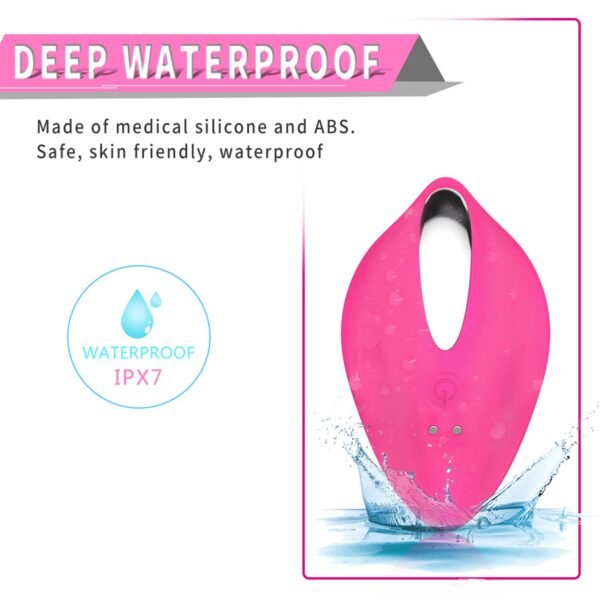 Kablosuz Uzaktan Kumandalı Giyilebilir Klitoral Vibratör Rose – USB Şarjlı, Sessiz ve Su Geçirmez