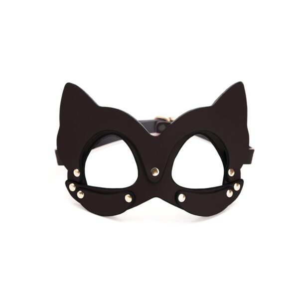 Deri Fantezi Maske Siyah
