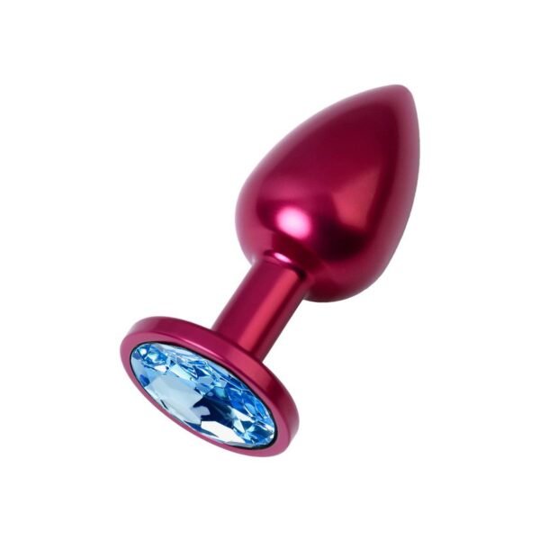 metal-mavi-tasli-kirmizi-anal-plug-orta-boy-2065 Metal Mavi Taşlı Kırmızı Anal Plug Orta Boy