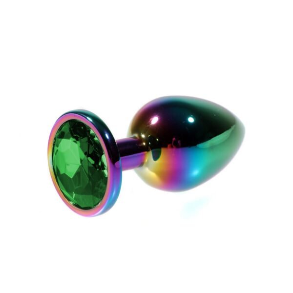 metal-yesil-tasli-rainbow-anal-plug-orta-boy-2074 Metal Yeşil Taşlı Rainbow Anal Plug Orta Boy