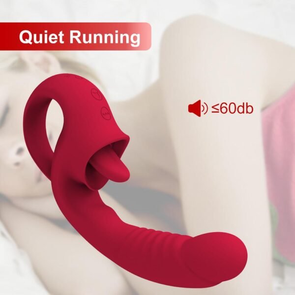 Modern G Noktası Uyarıcılı Vibratör Kırmızı