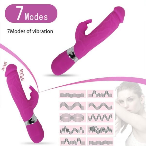 modern-realistik-rabbit-vibrator-pembe-2348 Modern Realistik Rabbit Vibratör Pembe