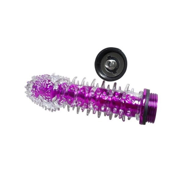 Modern Tırtıklı Şeffaf Vibratör Mor