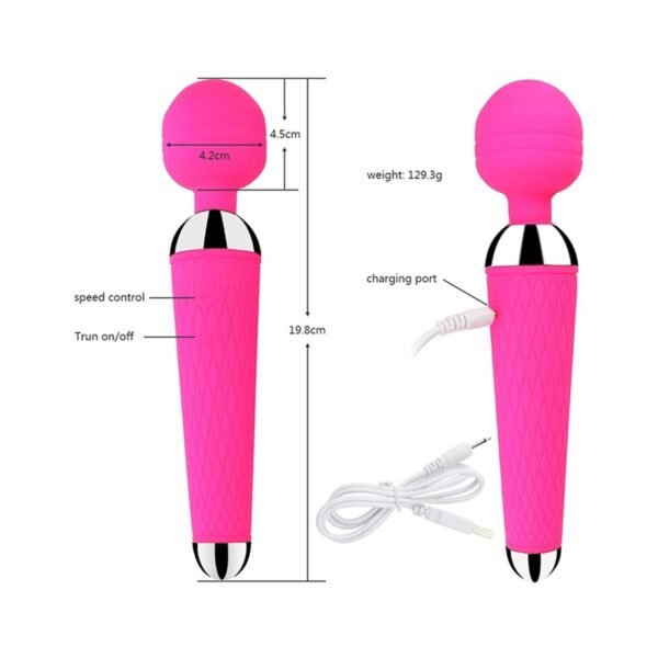 Modern Wand Vibratör Pembe