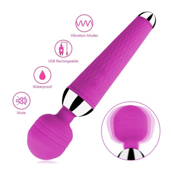 Modern Wand Vibratör Pembe