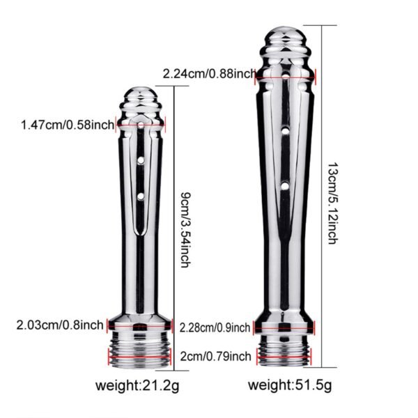 Paslanmaz Çelik Anal Duş Temizleyici Seti – Hijyenik ve Güvenli Kullanım