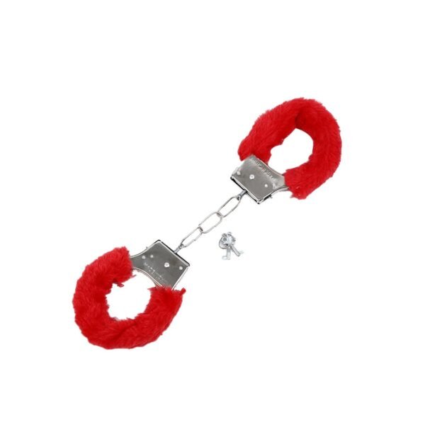 Peluşlu Metal Fantezi Kelepçe Kırmızı