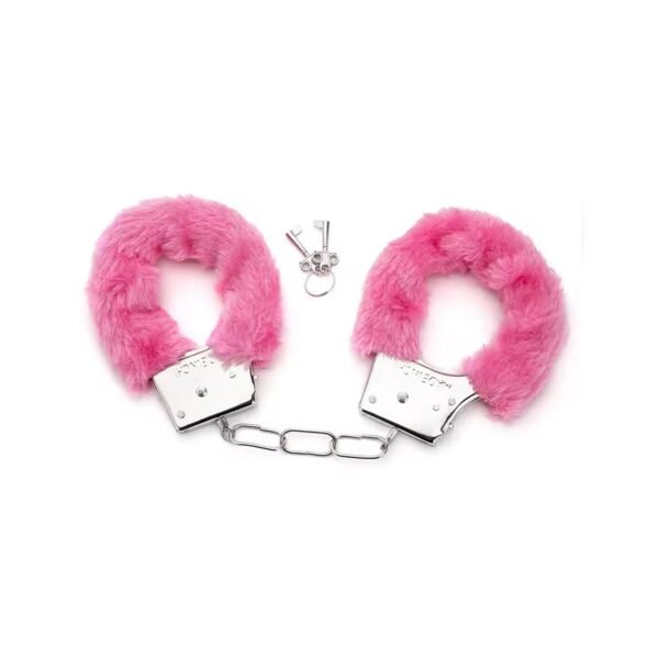 Peluşlu Metal Fantezi Kelepçe Pembe