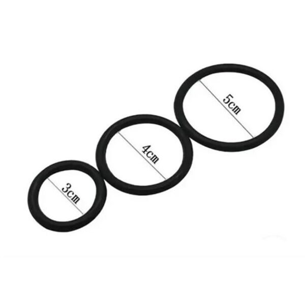 Siyah Penis Halkası Set 3’lü
