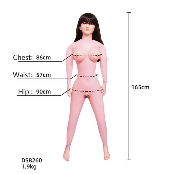 Realistik Şişme Kadın Uzun Saçlı Esmer