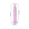 Şeffaf Pembe Silikon Gerçekçi Dildo 14cm