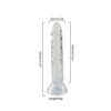 Şeffaf Silikon Gerçekçi Dildo 14cm
