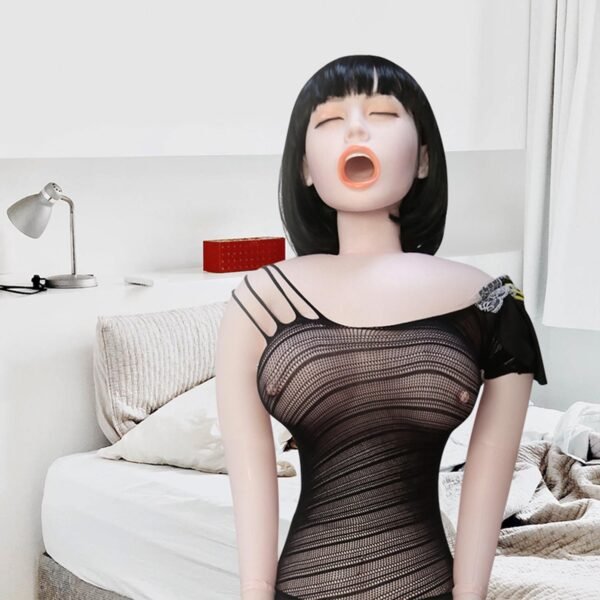 Şişme Kadın Manken Kumral 155 cm  – Gerçekçi PVC Tasarım