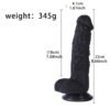 Siyah Realistik Dildo – 22 Cm