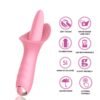 Tırtıklı Dil Vibratör Pembe