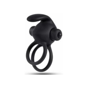 Titreşimli Rabbit Penis Halkası Siyah