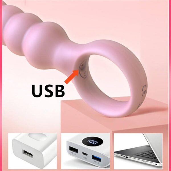 USB Şarjlı 10 Modlu Prostat Masaj Cihazı – Esnek Silikon, Su Geçirmez, Ergonomik Tasarım