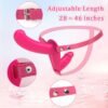 Uzaktan Kumandalı Çift Taraflı Titreşimli Strap-On Rose – 10 Mod, Su Geçirmez, Ayarlanabilir Kayışlı