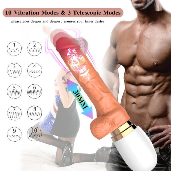 Uzaktan Kumandalı Hareketli Dildo Vibratör