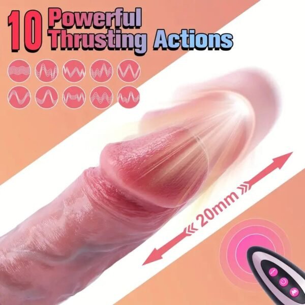 Uzaktan Kumandalı Hareketli Gerçekçi Dildo