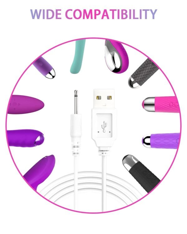 Vibratör İçin DC Uçlu USB Şarj Kablosu 30 cm