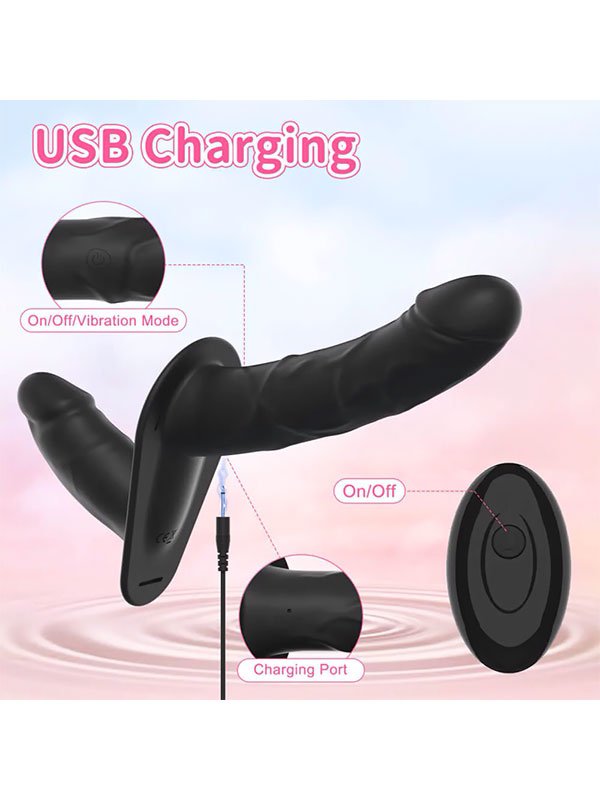 NOXXX Dominate Series Uzaktan Kumandalı Çift Taraflı Strapon