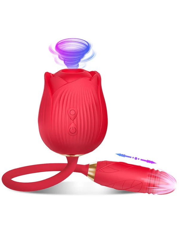 NOXXX Titreşimli İtme Hareketli Rose Vibratör