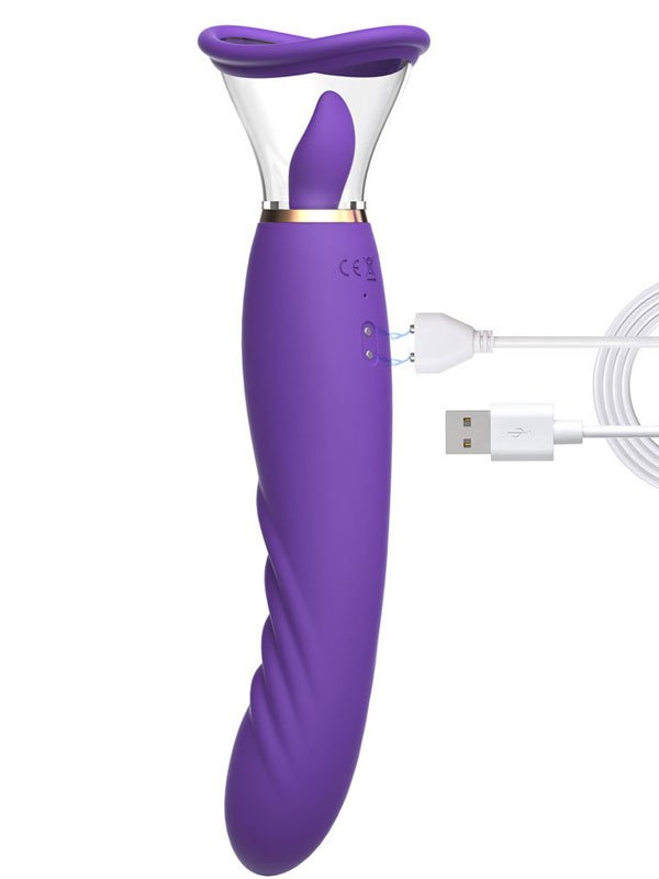 NOXXX Charoite Yalama ve Emme Özellikli Çift Taraflı Vibratör