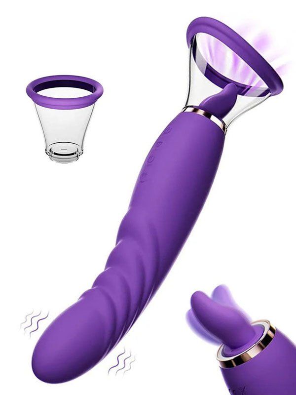 NOXXX Charoite Yalama ve Emme Özellikli Çift Taraflı Vibratör