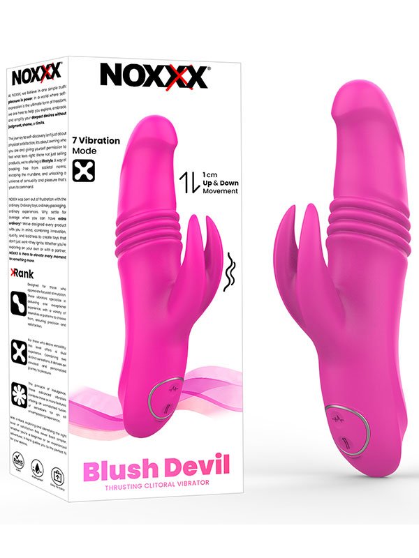 NOXXX Blush Devil İleri Geri Hareketli Titreşimli Rabbit Vibratör