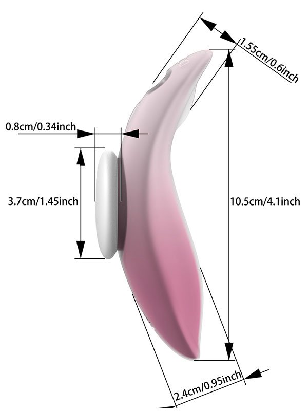 NOXXX Pink Cling Mıknatıslı Giyilebilir Uzaktan Kumandalı Vibratör
