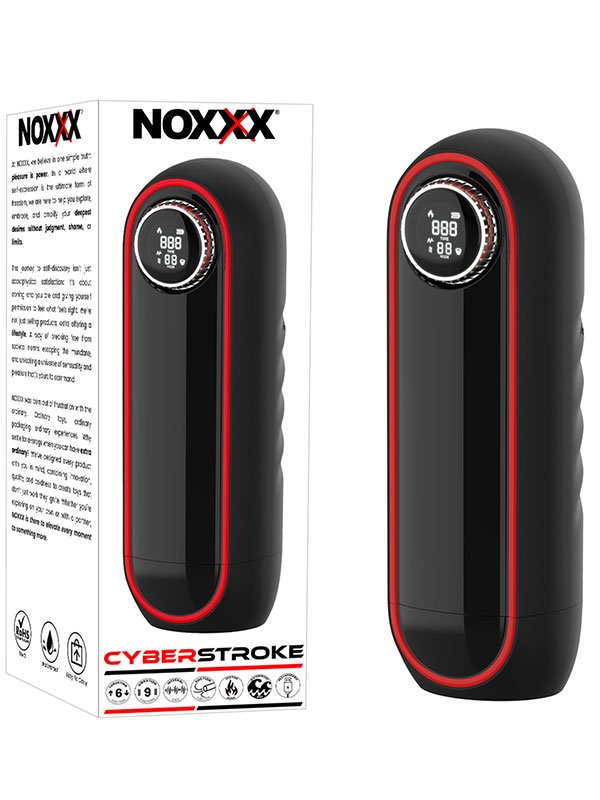 NOXXX CyberStroke Isıtmalı Thrusting Vakumlu Titreşimli Ses Özellikli Mastürbatör